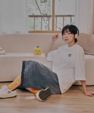 SOFT DAYS tee 白3