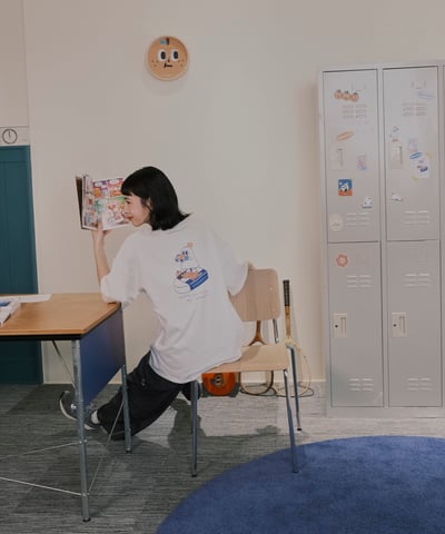 橡皮擦你在哪裡 短袖tee 白13