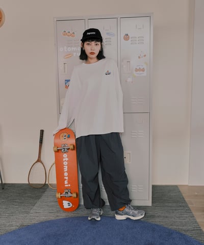 哪裡跌倒哪裡躺 長袖tee 白4