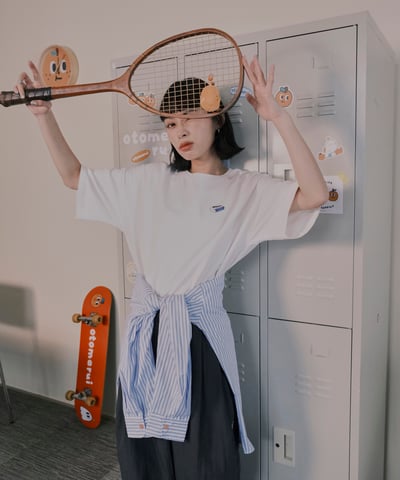 橡皮擦你在哪裡 短袖tee 白11