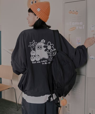 Really 灰黑防風外套1