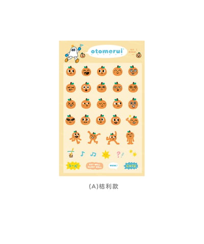 防水透明圖鑑貼紙 / 2款6