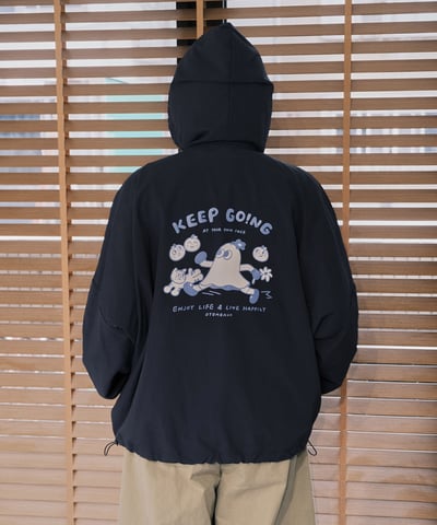 Keep going 防曬防潑水輕量外套 深藍8