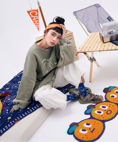 桔利花花變形蟲 方巾8