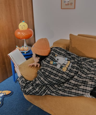 給你一點養份 格紋鋪棉襯衫14