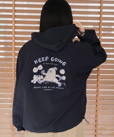 Keep going 防曬防潑水輕量外套 深藍10