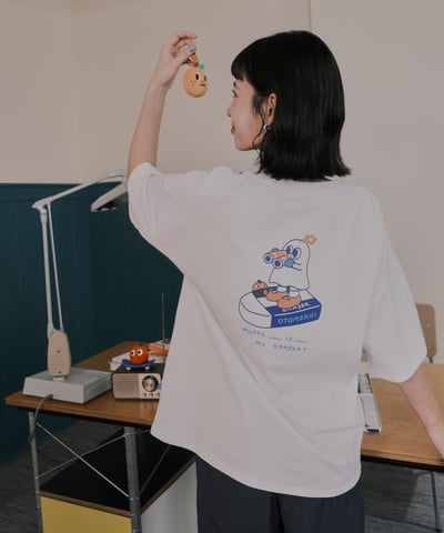 橡皮擦你在哪裡 短袖tee 白14