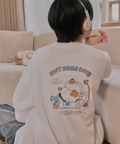 SOFT DAYS tee 白5