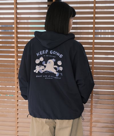 Keep going 防曬防潑水輕量外套 深藍9