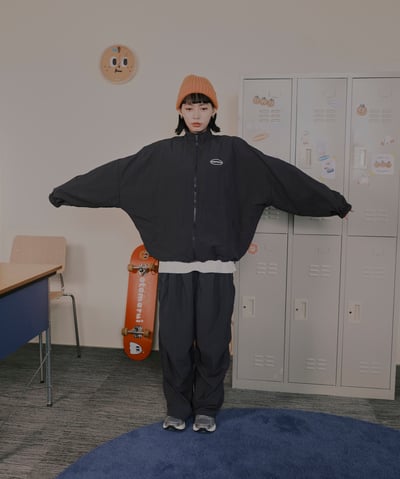 Really 灰黑防風外套21