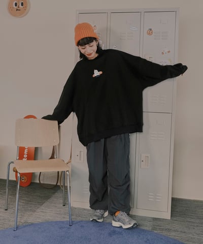 桔利小標 桔色毛帽13