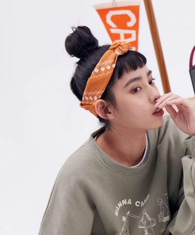 桔利花花變形蟲 方巾7