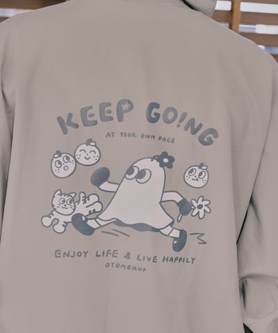 Keep going 防曬防潑水輕量外套 淺灰2