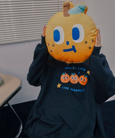 桔利好朋友 連帽tee / 深藍11