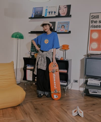 小標皺皺格紋襯衫 / 黑白格16