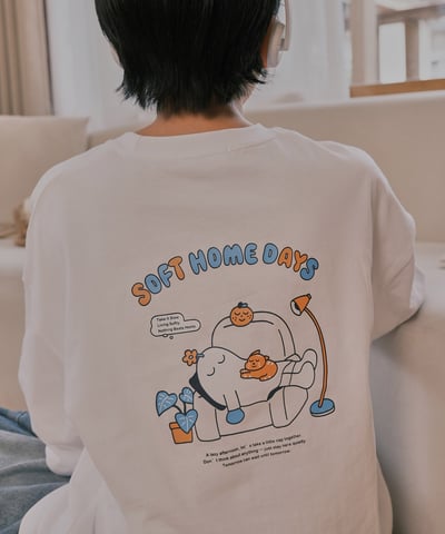 SOFT DAYS tee 白2