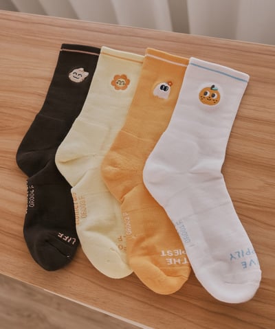 FOOTER 聯名刺繡襪 4款1