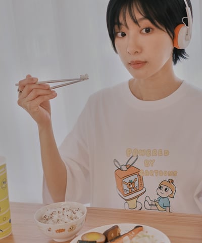 看卡通印圖tee4