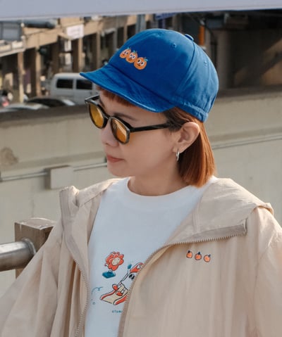 桔利 刺繡 棒球軟帽1