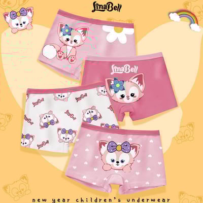 純棉女童多款四角平口褲 內褲1