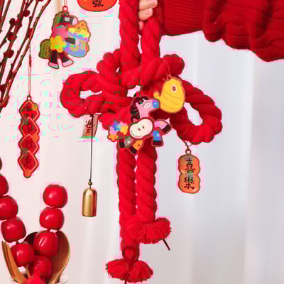 馬上有財 七彩馬新年吊牌掛飾30枚組4