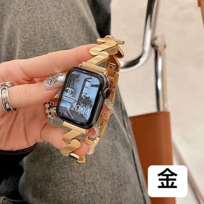 高顏值莫比烏斯不鏽鋼Apple watch錶帶7