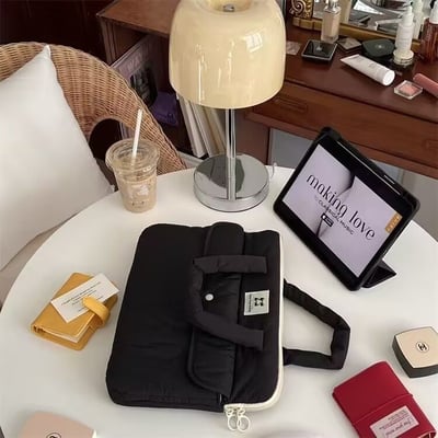 韓系ins風 加厚防震手提筆電平板包電腦包9