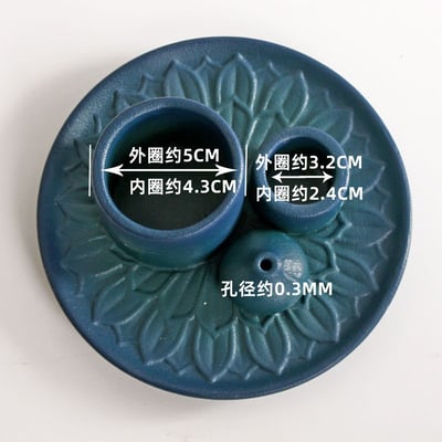 莫蘭迪色系香氛托盤 北歐風陶瓷鼠尾草聖木燭台擺件8