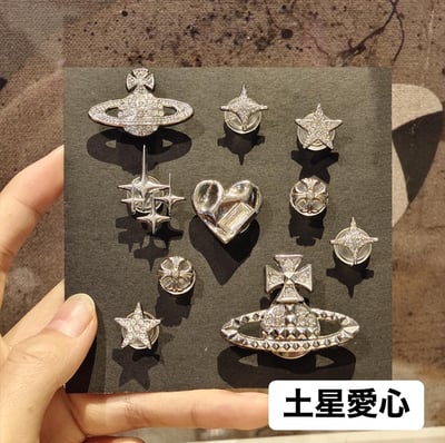 珍珠小熊兔子行星 洞洞鞋裝飾配件1