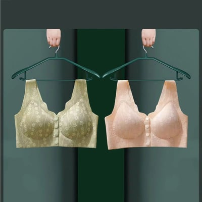 熟齡專屬 貼心設計媽媽前開扣內衣兩件組10