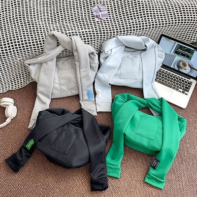 韓系Hug Bag擁抱包 可愛斜背綁帶餃子包 懶人出門神包2