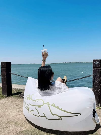 時尚野餐露營快速充氣沙發10