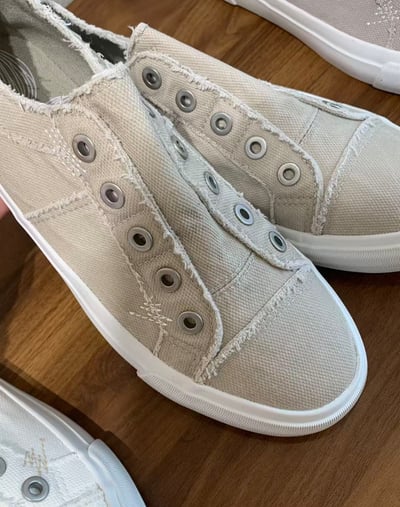 出口訂單做舊破邊帆布懶人鞋3