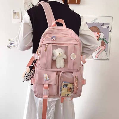 韓版森系學院風超火少女雙肩包9