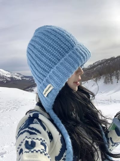 冬季必備保暖神器 冬天一定要擁有的一頂護耳毛線帽1