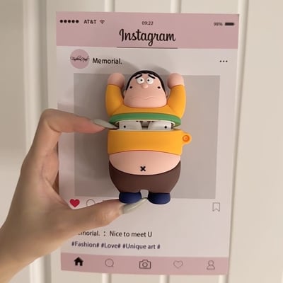 孩子王胖虎 胖虎舉啞鈴AirPods耳機套4