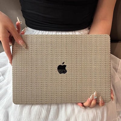 簡約質感 草席紋編織 MacBook 專用保護殼1