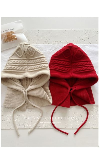 時尚冬季針織巴拉克拉法網紅帽1