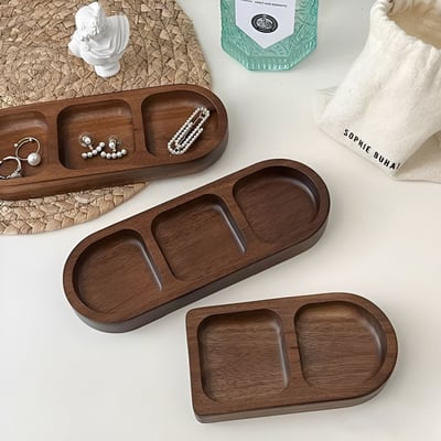 INS風復古實木首飾盤 桌面香氛收納裝飾4