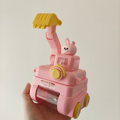 巴士造型杯＋挖土機造型杯  現貨4