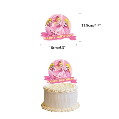 HAPPY BIRTHDAY TO  YOU 瑪莉歐碧琪公主生日派對系列套組     現貨免運4