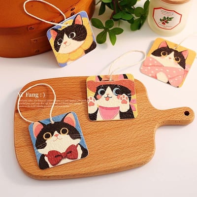 大頭貓 卡通大頭貓優質木漿棉洗碗海綿 299優惠免運組9