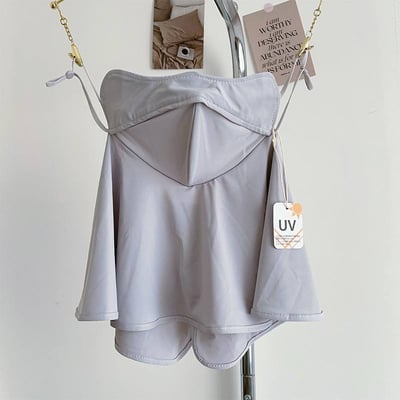 防曬神器臉基尼全遮口罩 全臉防陽光戶外騎乘冰絲臉罩9