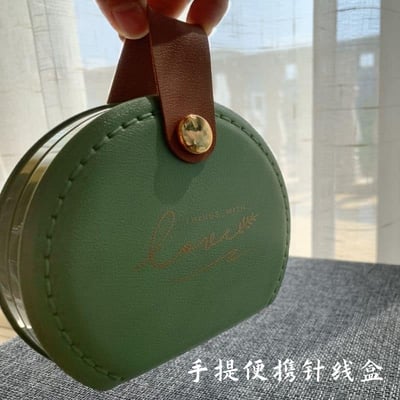 輕奢華風小型皮革收納包針線包3