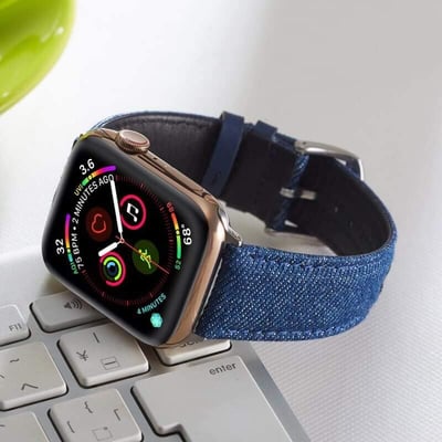 單寧牛仔 我的酷炫丹寧apple watch錶帶3