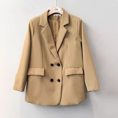 高級感雙排扣翻領西裝外套  M現貨1