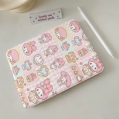 可愛美樂蒂 滿版美樂蒂可愛iPad平板保護套3