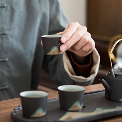 日式遠山精緻提梁壺禮品茶具套裝2