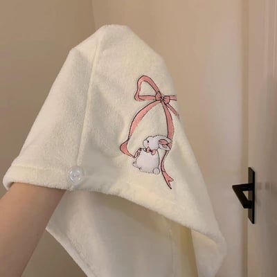 該換浴巾了～白兔子舒適浴巾三件套8
