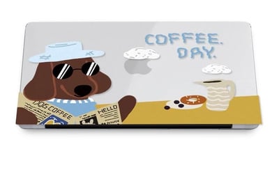 Coffee day放假臘腸狗MAC蘋果筆電保護殼7